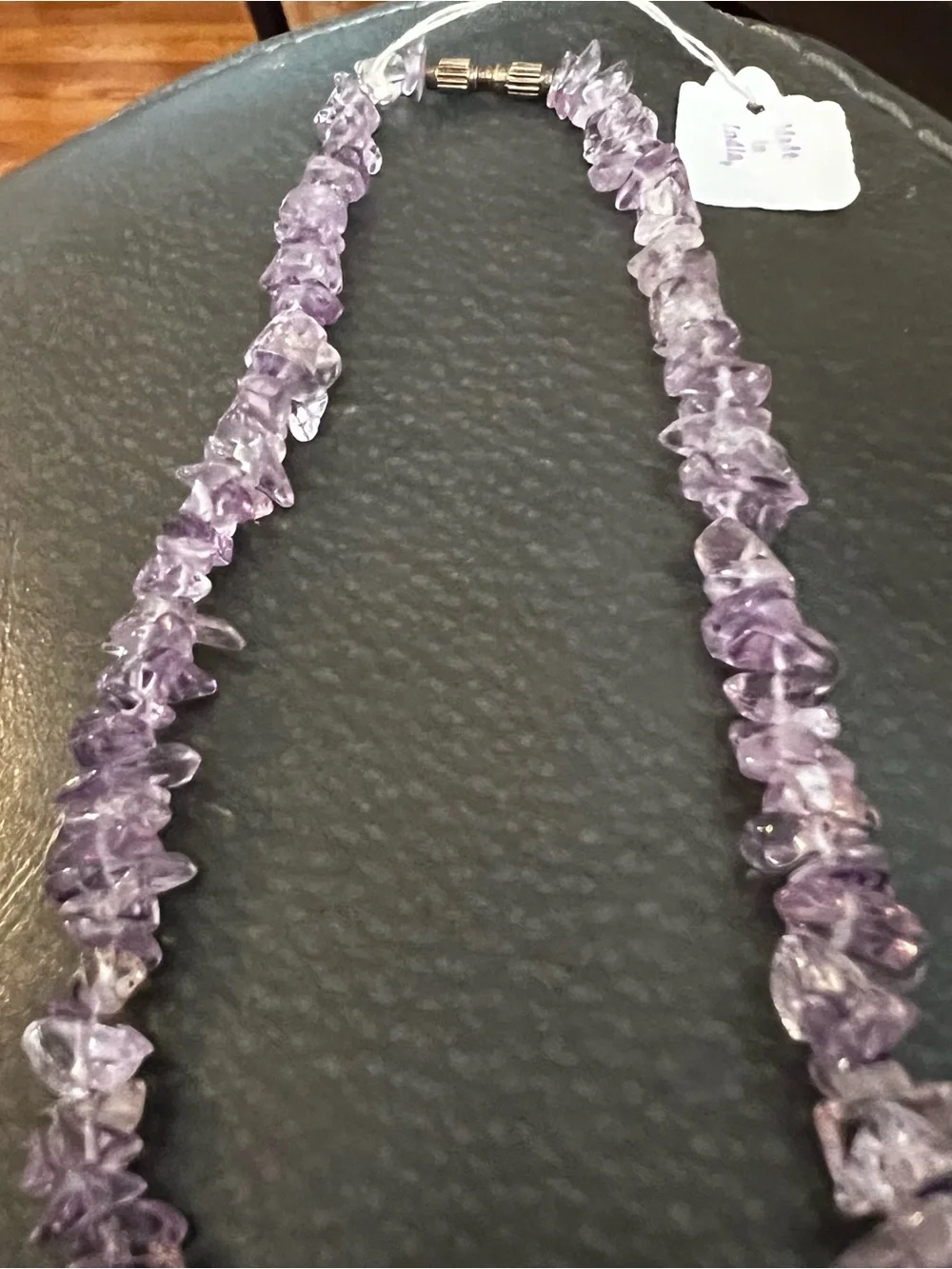 Amethyst Chip Necklace - Purple Beaded Women’s Jewelry